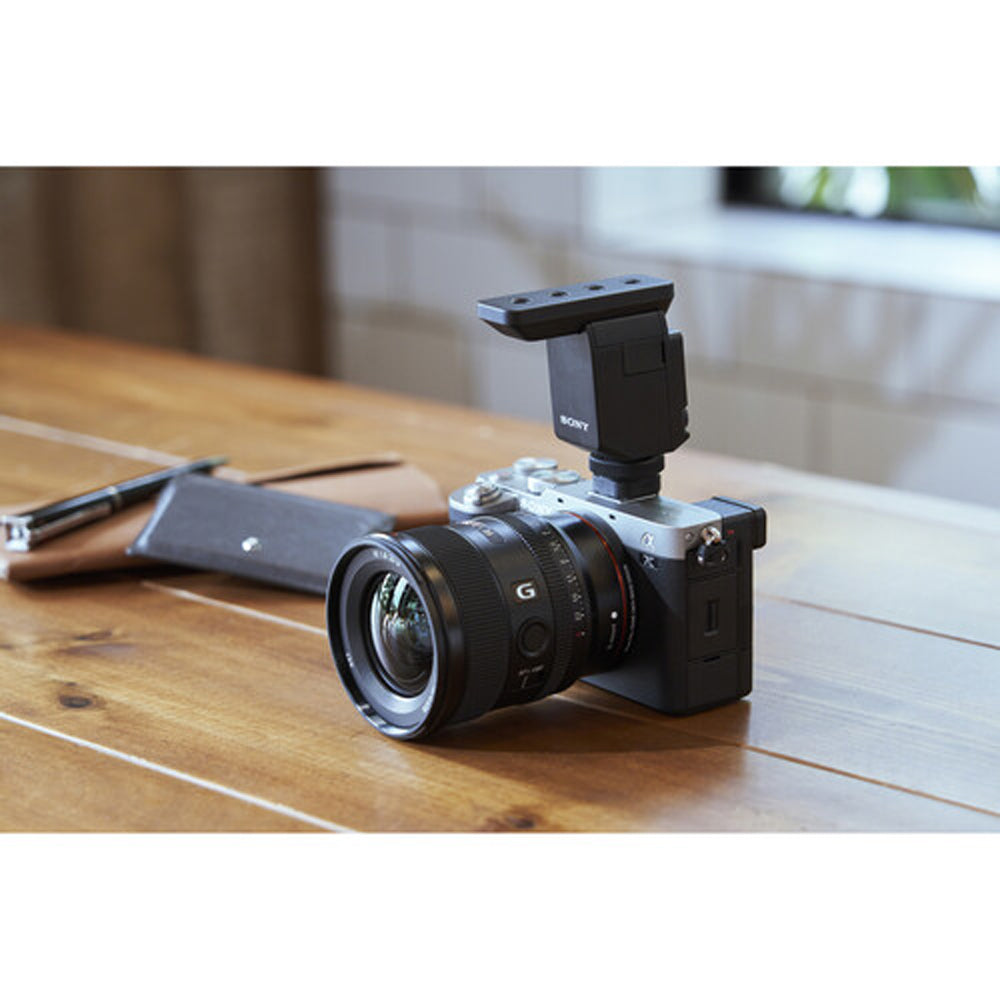 Sony ECM-B10 Compact Camera Mount Digital Shotgun Microphone with Digital Audio Transmission, Noise Suppression, Shock and Vibration-Resistant, Windscreen for Content Creator, Podcaster, Videographer