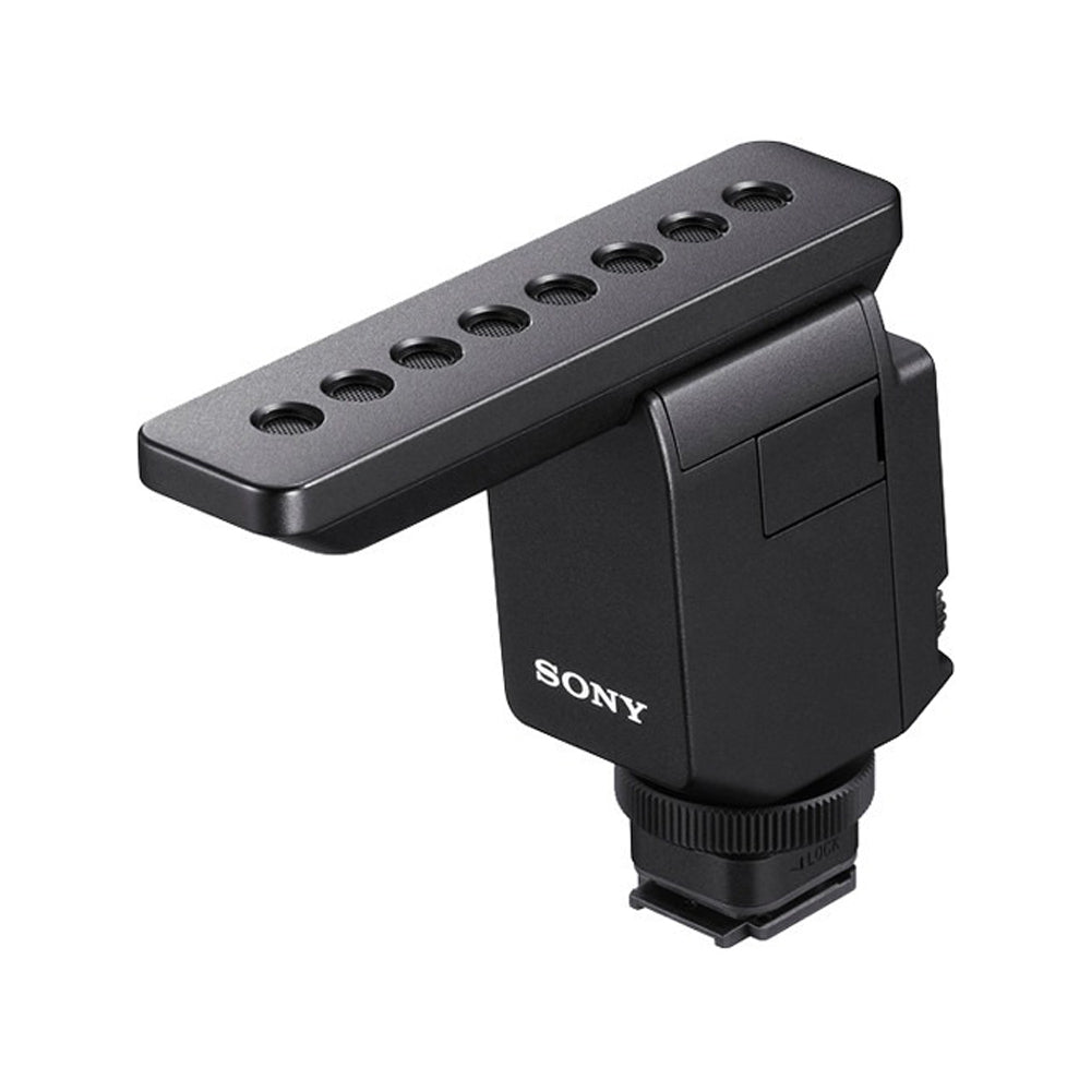 Sony ECM-B1M Camera Mount Digital Shotgun Microphone with Three Directivity Modes, Digital Audio Interface, Wind Screen and Comprehensive Controls for Camera, Vlogging, Video Recording