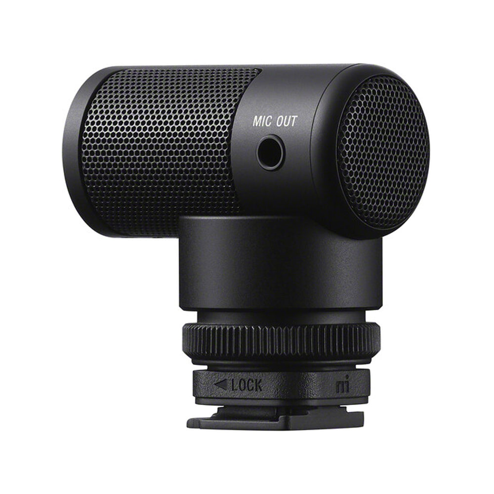 Sony ECM-G1 Camera Mount Shotgun Microphone with Super Cardioid Directional Pickup Pattern, 3.5mm TRS Cable and Furry Windshield for Camera, Vlogging, Recording