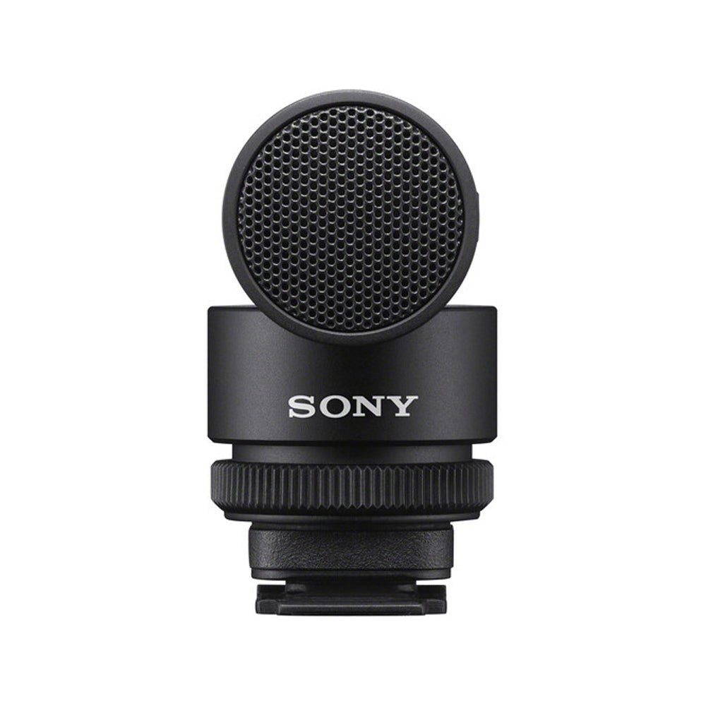 Sony ECM-G1 Camera Mount Shotgun Microphone with Super Cardioid Directional Pickup Pattern, 3.5mm TRS Cable and Furry Windshield for Camera, Vlogging, Recording