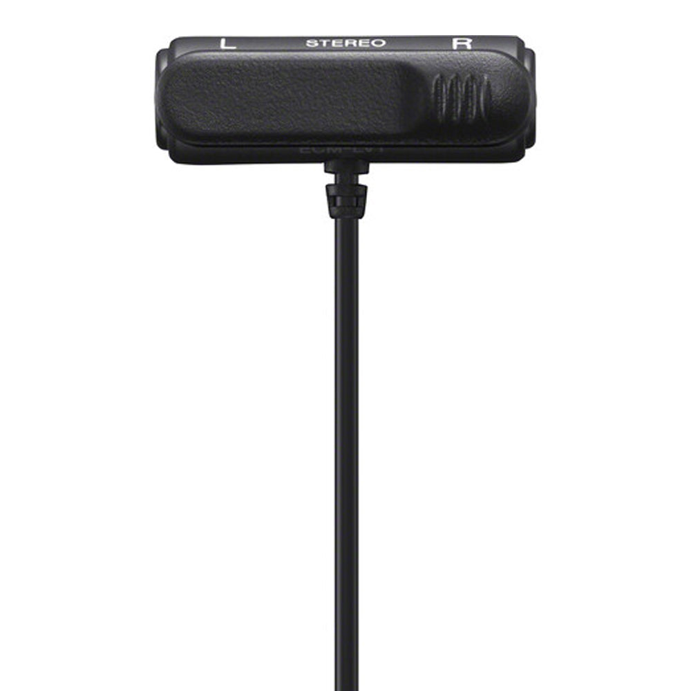 Sony ECM-LV1 3.5mm TRS Plug-in Wired Stereo Lavalier Microphone for Sony Digital Cameras, Handycam Camcorders, Smartphones, PC, Laptop, Transmitters and Recorders with Omni-directional Mic Capsules