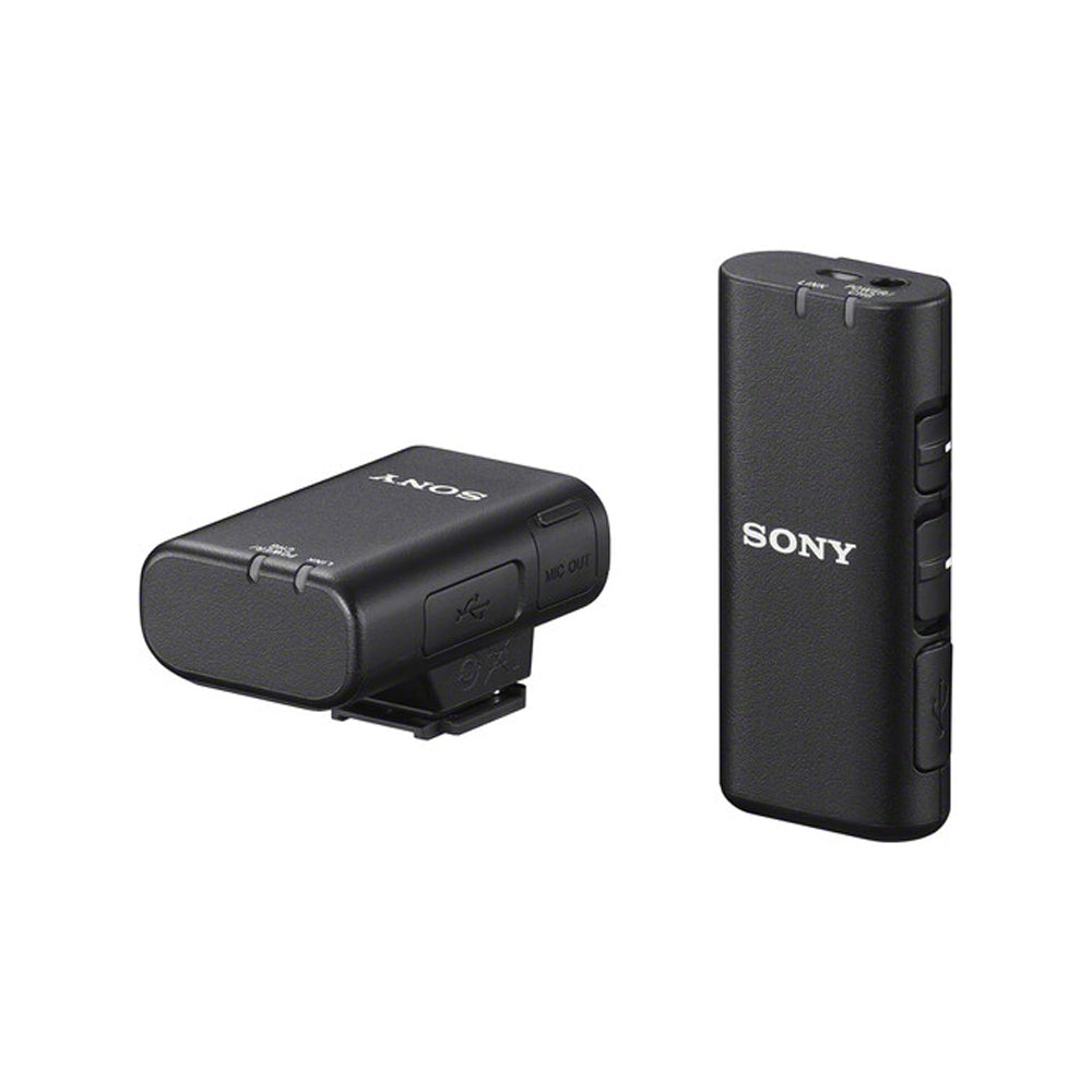Sony ECM-W2BT Wireless Bluetooth Microphone System for Sony Digital Cameras with Up to 200m Sound Range, Wireless Multi Interface Shoe Connection Audio Receiver and Clip-on Transmitter for Vlogging