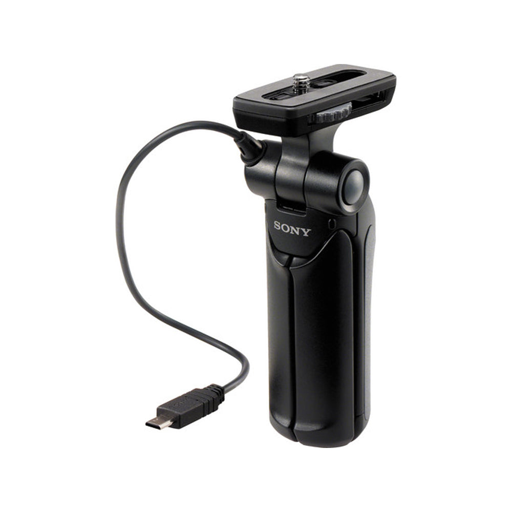 Sony GP-VPT1 Wired Bluetooth Remote Control Handle Grip with Mini Tripod for a9 II, a7R IV, a6600, a6100, RX100 VII, ZV-1, etc. Sony Handycam Camcorder and Digital Camera Accessories