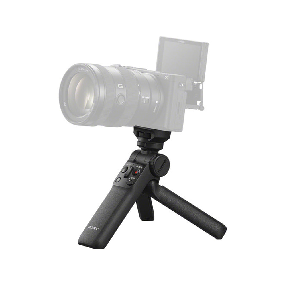 Sony GP-VPT2BT Wireless Bluetooth Remote Control Handle Grip with Mini Tripod for a9 II, a7R IV, a6600, a6100, RX100 VII, ZV-1, etc. Sony Digital Camera Accessories