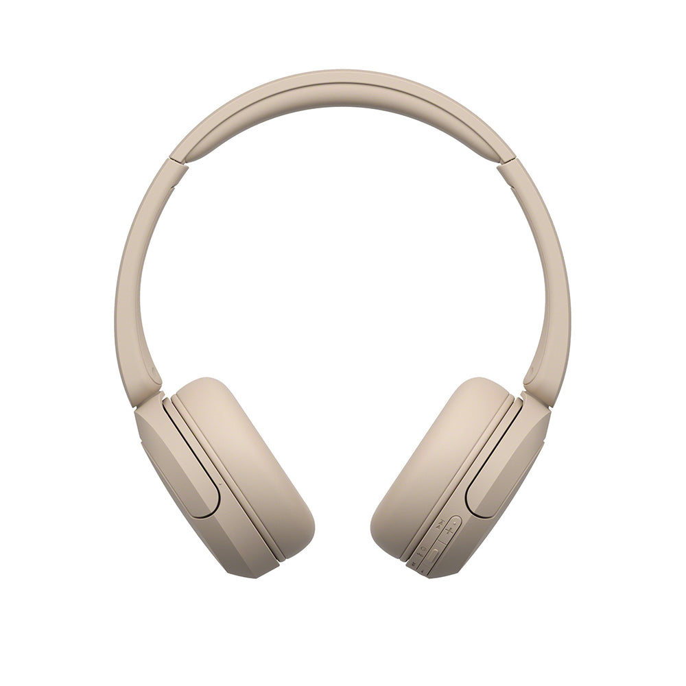 SONY WH-CH520 On-Ear Wireless Headphones with Bluetooth 5.2, Microphone, Type-C, EQ Settings, Headphones Connect App, DSEE Audio Restoration, 30mm Driver and 50 Hours Playback for Phone, Laptop, Computer - Black, Cream, Blue, White