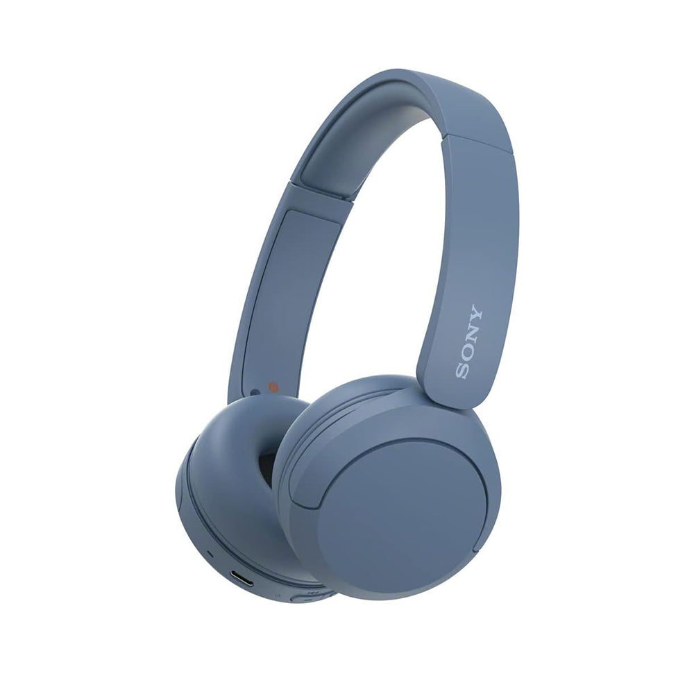 SONY WH-CH520 On-Ear Wireless Headphones with Bluetooth 5.2, Microphone, Type-C, EQ Settings, Headphones Connect App, DSEE Audio Restoration, 30mm Driver and 50 Hours Playback for Phone, Laptop, Computer - Black, Cream, Blue, White