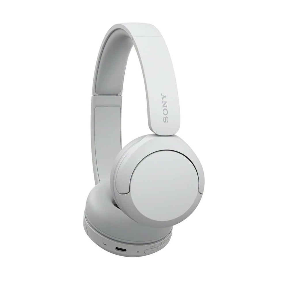 SONY WH-CH520 On-Ear Wireless Headphones with Bluetooth 5.2, Microphone, Type-C, EQ Settings, Headphones Connect App, DSEE Audio Restoration, 30mm Driver and 50 Hours Playback for Phone, Laptop, Computer - Black, Cream, Blue, White