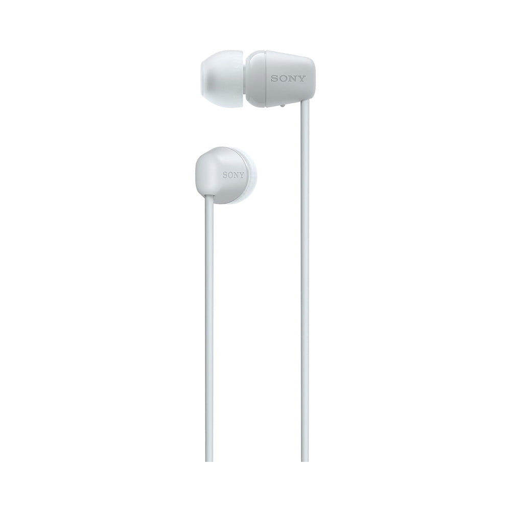 SONY WI-C100 In-Ear Wireless Headphones with Bluetooth 5.0, Microphone, Type-C Charging, EQ Settings, Headphones Connect App, DSEE Audio Restoration, Splash & Sweat-Proof, 9mm Driver and 25 Hours Playback - Black, Cream, Blue, White