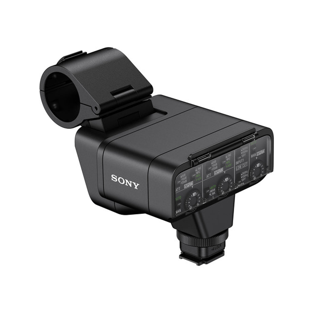 Sony XLR-K3M Dual Channel Digital XLR Audio Adapter with ECM-XM1 Supercardioid Shotgun Microphone Kit for Sony DSLR and Mirrorless Camera with Wireless and Wired Cable Multi Interface Shoe Connection
