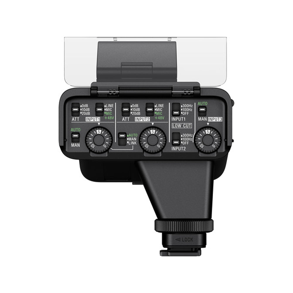 Sony XLR-K3M Dual Channel Digital XLR Audio Adapter with ECM-XM1 Supercardioid Shotgun Microphone Kit for Sony DSLR and Mirrorless Camera with Wireless and Wired Cable Multi Interface Shoe Connection