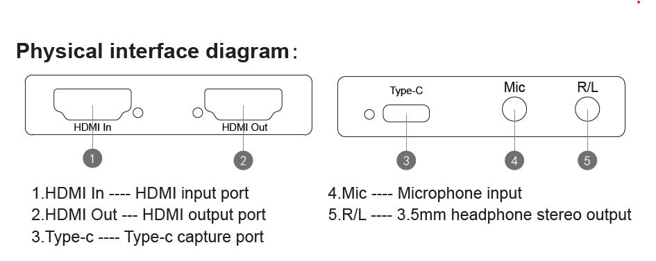 ArgoX HDMI 4K@60Hz Video Capture USB Type-C with Microphone & 3.5mm Headphone Stereo Output, HDMI Loop Out to Video Monitor, PC and Laptop Compatible with Windows MacOS, OBS, Portplayer, VLC, Vmix