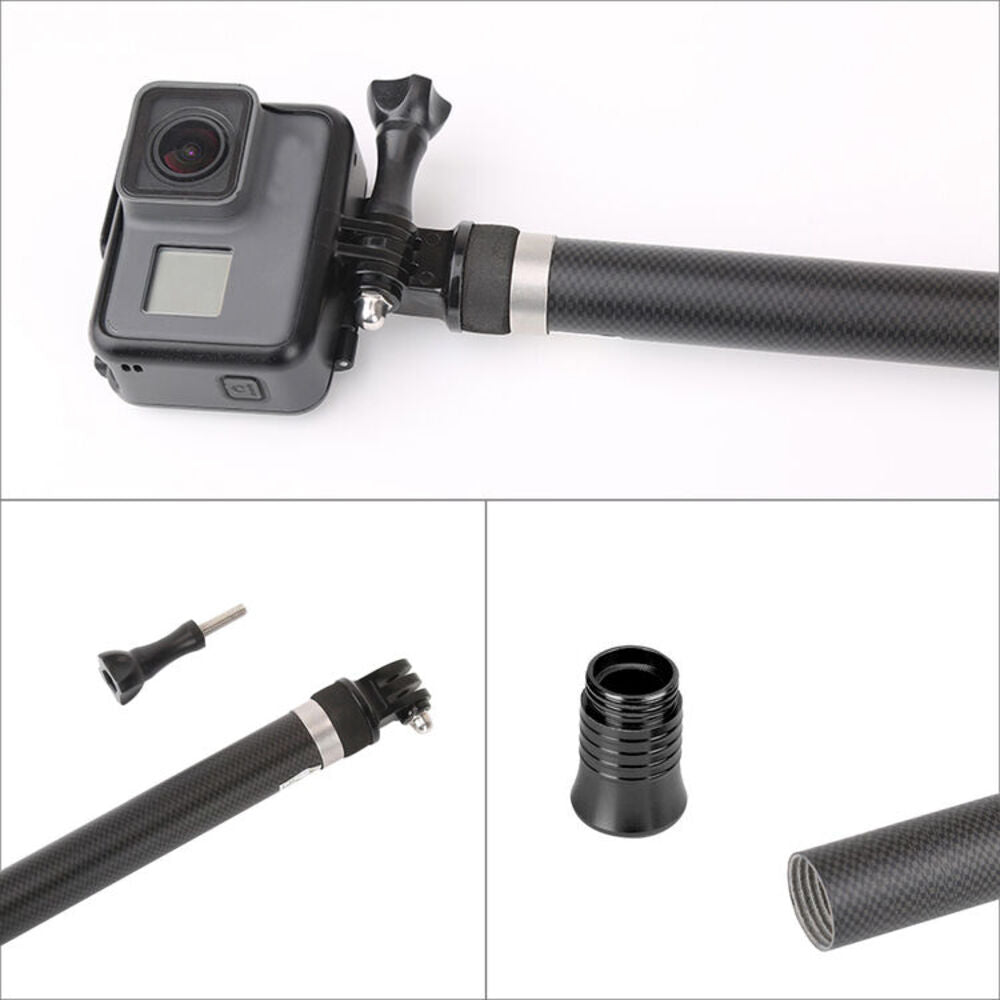TELESIN Carbon Fiber Selfie Stick for GoPro & Action Cameras