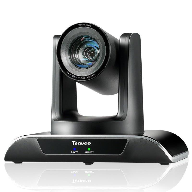 Tenveo VHDMAX NDI 1080P FHD PTZ Conference Camera with Smart Auto Tracking, 20X Optical Zoom, 2MP 1/2.8" Sony Sensor, 3G-SDI, HDMI, USB, and LAN Output for Video Live Streaming, Broadcast, Meeting & Conferencing