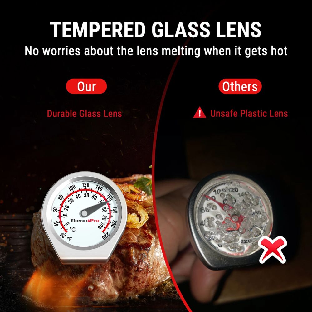 ThermoPro APT418 Portable Instant Read Analog Meat Thermometer with 5-inch Stainless Steel Probe