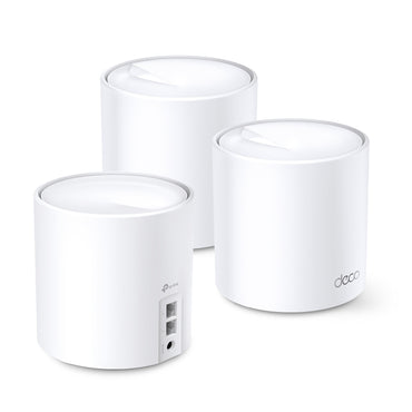 TP-Link Deco X60 AX5400 Whole Home Mesh Dual Band Wi-Fi 6 System with 4804Mbps at 5GHz, 574Mbps at 2.4GHz, Covers Up to 7,100 sq.ft., Connect 150 Devices, Router/AP Mode, MU-MIMO, Beamforming, IPv6, OFDMA, Alexa Supported