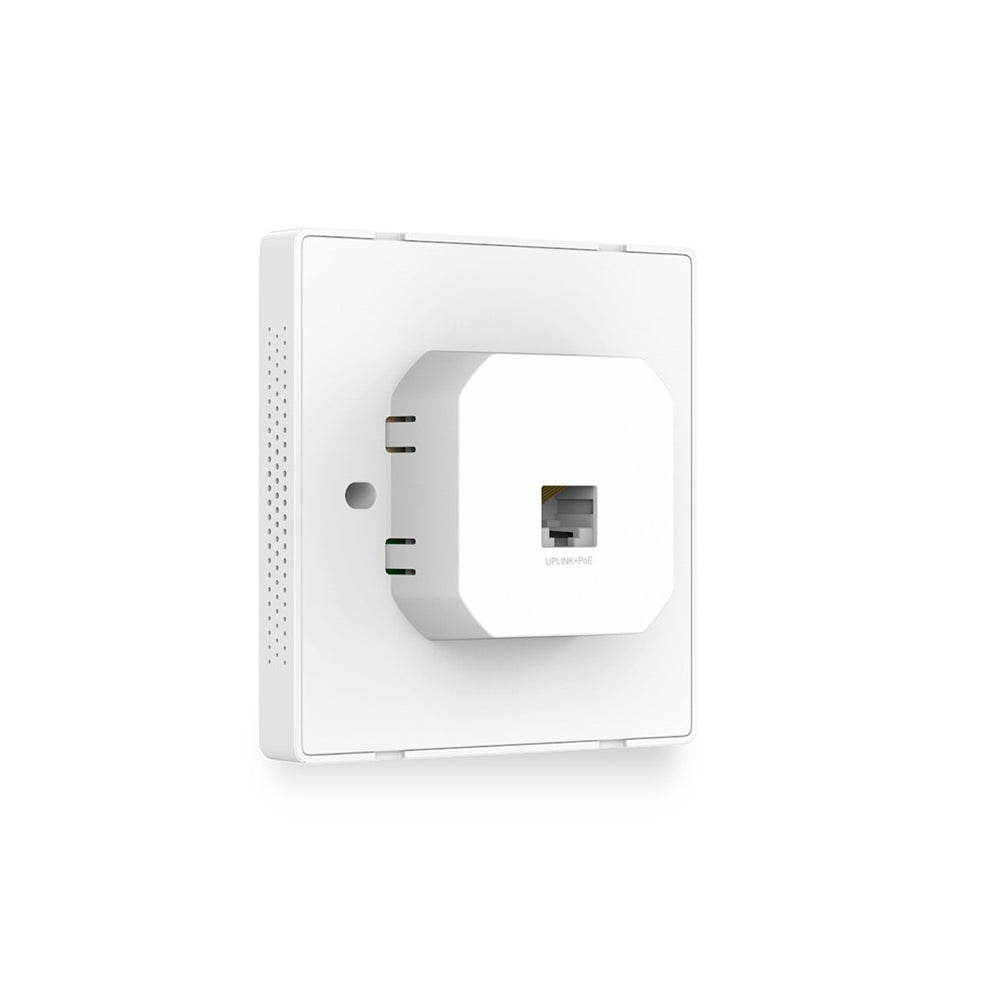 TP-Link EAP115-Wall 300Mbps Wireless N Wall-Plate Access Point 2.4GHz with 802.3af PoE, Load Balance, Centralized Management by Omada SDN Controller, Uplink/Downlink RJ45 Port Compatible with EU Standard Junction Box