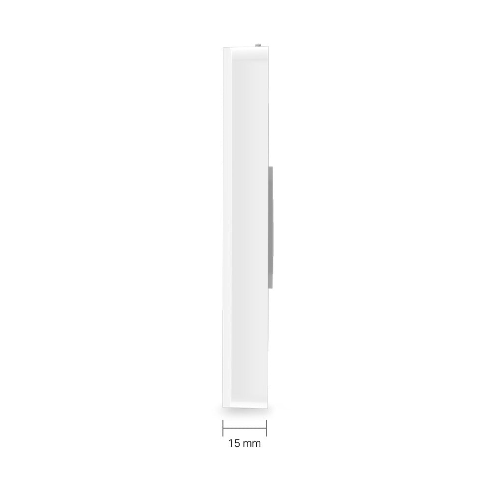 TP-Link AC1200 Wall-Mounted Wireless MU-MIMO Gigabit Dual Band Wall Plate Access Point with 867Mbps at 5GHz, 300Mbps at 2.4GHz, Uplink / Downlink RJ45 Port, PoE / PoE Passthrough, Beamforming, Omada SDN, Load Balance | EAP235 EAP230
