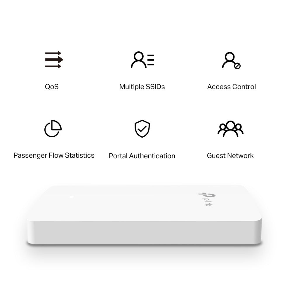 TP-Link AC1200 Wall-Mounted Wireless MU-MIMO Gigabit Dual Band Wall Plate Access Point with 867Mbps at 5GHz, 300Mbps at 2.4GHz, Uplink / Downlink RJ45 Port, PoE / PoE Passthrough, Beamforming, Omada SDN, Load Balance | EAP235 EAP230