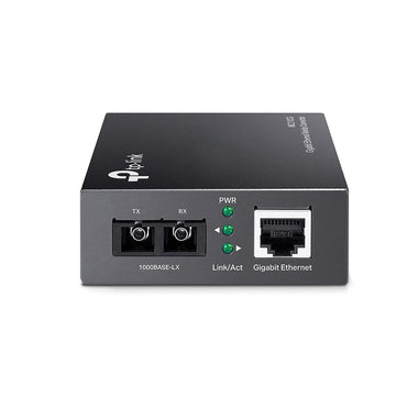 TP-Link MC210CS Gigabit Single-Mode Fiber Media Converter Extends Fiber Up to 15,000m, with Gigabit RJ45 Port (Auto MDI/MDIX), Full Duplex, Chassis Mountable, UTP Category 5, 5e