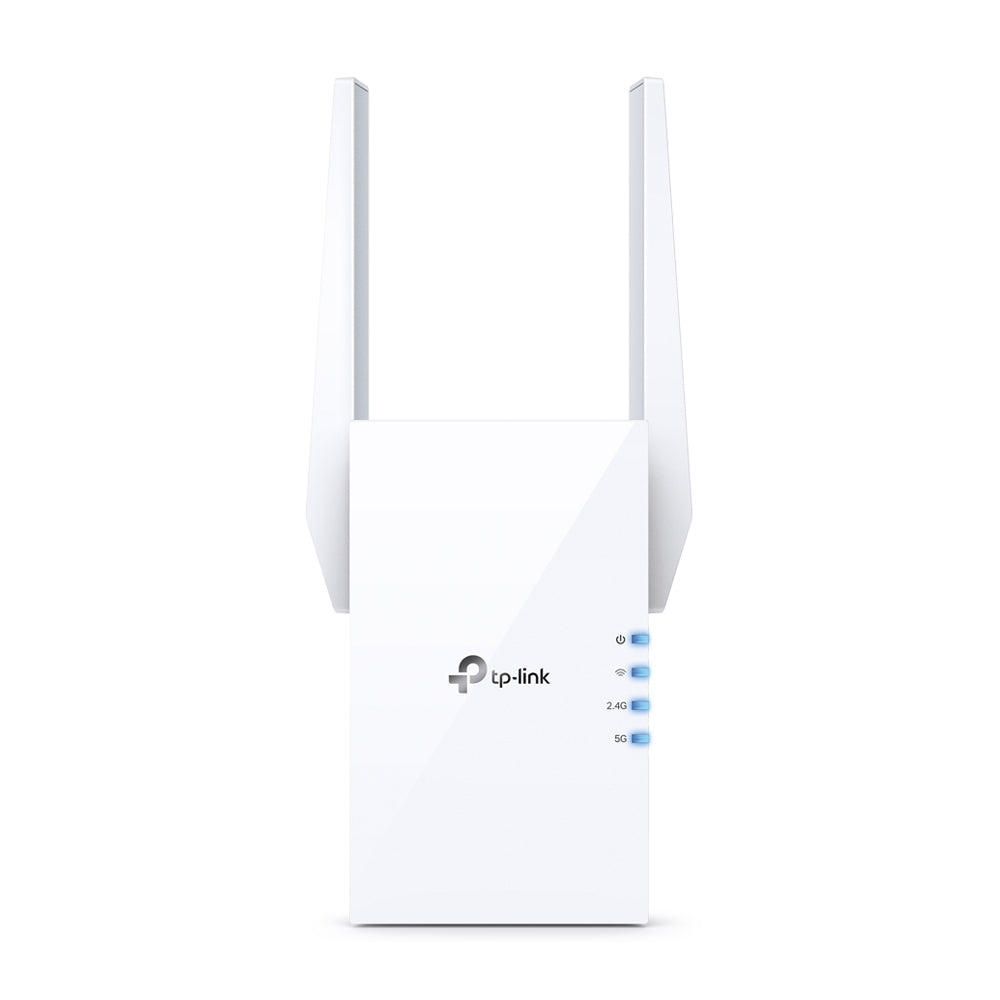 TP-Link AX1500 Wi-Fi 6 Range Extender Dual-Band Wifi 1200Mbps 5GHz / 300Mbps 2.4GHz with 1500 sq.ft Coverage Area, Built-In Access Point, Gigabit Ethernet Port, Windows, Linux, Mac OS Support TP LINK TPLINK - Network Devices | RE505X