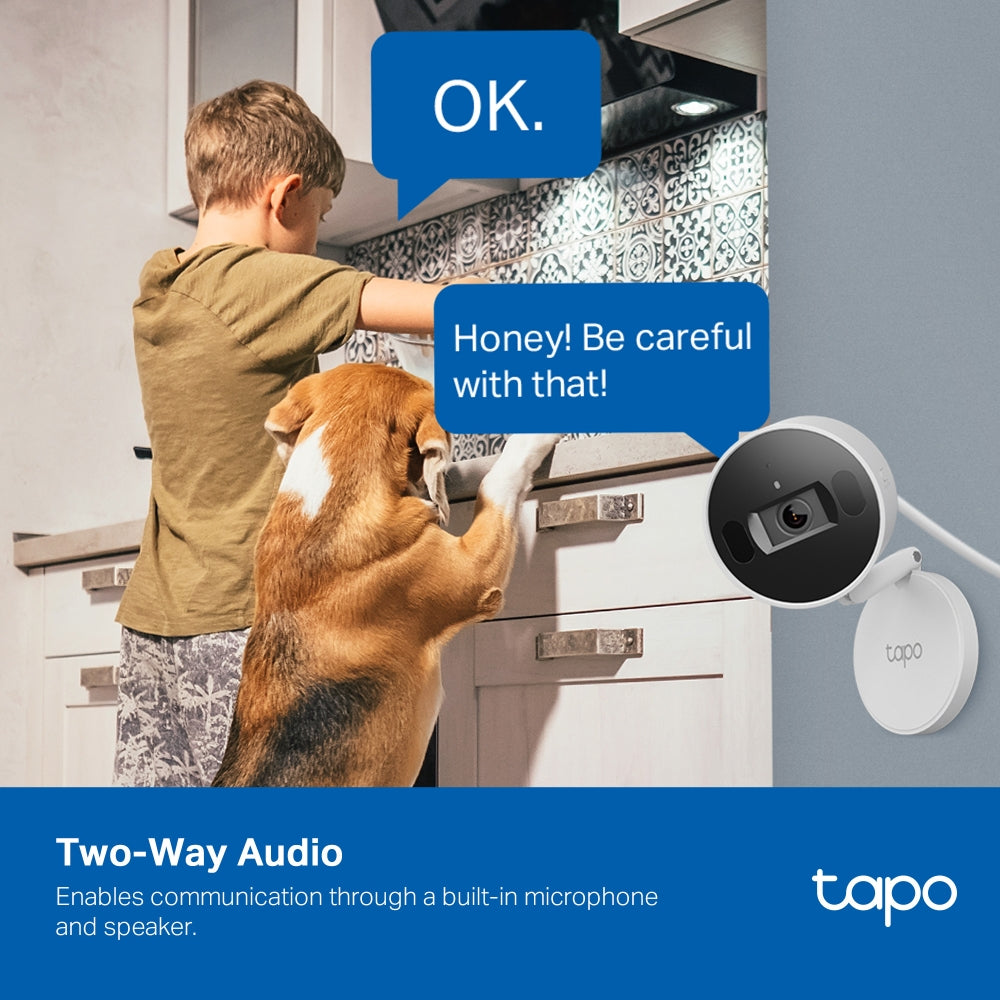 TP-Link Tapo C125 AI Home Wi-Fi Security Camera 2K QHD with Physical Privacy Shutter, Dual IR Night Vision, Smart Subject & Motion Detection, Two-way Audio, Smartphone App & Voice Control | CCTV & Surveillance Cameras | TP Link TPLink