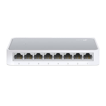 TP-Link TL-SF1008D 8-Port 10/100Mbps Desktop Switch with RJ45 Ports Supports Auto MDI/MDIX, Driver Free, 802.3X Flow Control, Green Ethernet Technology