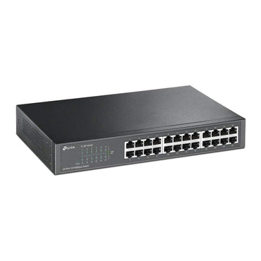 TP-Link 24 Port 10/100Mbps Desktop / Rackmount Switch Fanless Fast Ethernet RJ45 Network Switch Hub with Auto-Negotiation and Auto-MDI/MDIX | TL-SF1024D, TL-SF1024