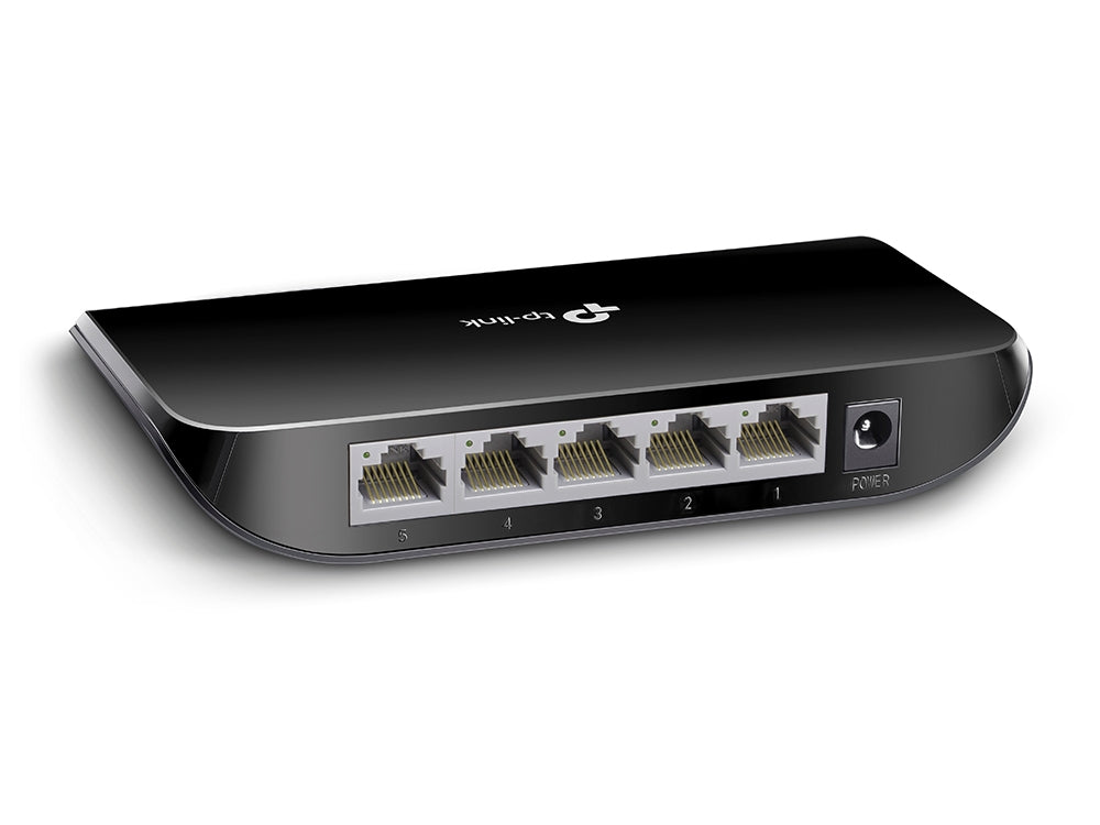 TP-Link TL-SG1005D 5-Port Gigabit Ethernet Switch with Auto-MDI/MDIX & VLAN Support | Energy-Efficient | Home & Office Network | Unmaged Desktop Network Switch | TP LINK TPLINK