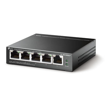 TP-Link TL-SG1005LP 5-Port Gigabit Desktop PoE Switch with 4-Port PoE+, 10Gbps Switching Capacity, 802.3af/at, 40W PoE Power, Driver Free, QoS for Traffic Prioritization, Multicast Optimization, Intelligent Power Management