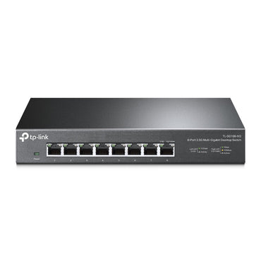 TP-Link TL-SG108-M2 8-Port 2.5G Multi-Gigabit Desktop Switch (Unmanaged) 8x 2.5G RJ45 Ports, 40Gbps Switching Capacity, 16K MAC Address Table, 802.3X Flow Control, 802.1p/DSCP QoS, Driver Free