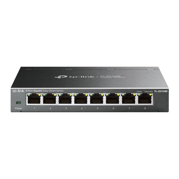 TP-Link TL-SG108E 8-Port Gigabit Easy Smart Switch 8x 10/100/1000Mbps RJ45 Ethernet Ports with 16Gbps Switching Capacity, 4K MAC Address Table, MTU/Port/Tag-based VLAN, QoS, IGMP Snooping, Web/Utility Management