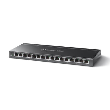 TP-Link TL-SG116P 16-Port Gigabit Ethernet Switch with 16 PoE+ Ports (120W Budget) for IP Surveillance Cameras, Phones, Access Points & NVRs | Unmaged Desktop Network Switch | TP LINK TPLINK