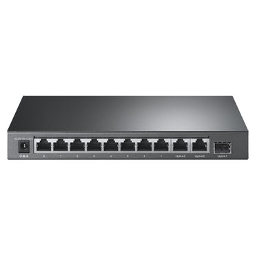 TP-Link TL-SL1311P 8-Port 10/100Mbps + 3-Port Gigabit Desktop Switch with 8-Port PoE+ 65W Fanless 11 Port Ethernet  RJ45 SFP Network Switch Hub (Plug & Play) with Auto-Negotiation and Auto-MDI/MDIX Support TP LINK TPLINK