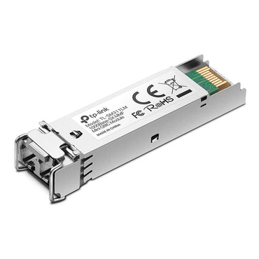 TP-Link TL-SM311LM Multi-Mode Fiber MiniGBIC Module Up to 275m / 550m Distance, LC/UPC-Type Mini-GBIC Port, Up to 1.25 Gb/s Throughput, 802.3z Fiber Channel, Work with MC200CM for Managed/Smart Switches