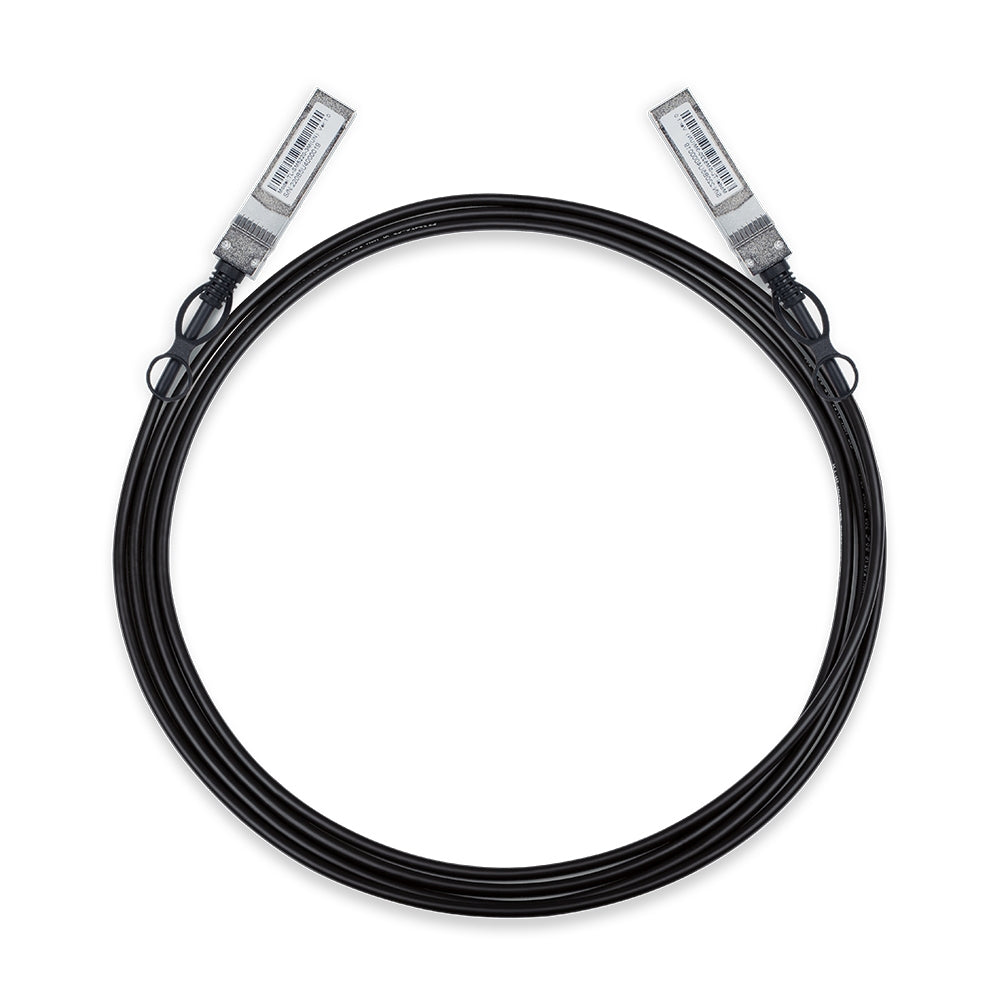 TP-Link TL-SM5220 10G SFP+ Direct Attach Cable 1-Meter / 3-Meters with 1000Mbps Transmission Rate for Switch, NAS, Router, Server, Firewall, Network Adapter, Media Converter, Data Center TP LINK TPLINK