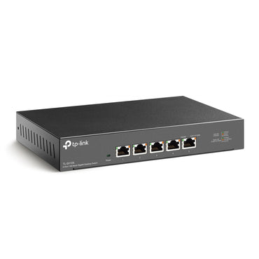 TP-Link TL-SX105 5-Port 10G Multi-Gigabit Desktop Switch (Unmanaged) Lightning Fast Connections, 5 x 10G Ethernet Ports, 100Gbps Switching Capacity, 74.4Mpps Forwarding Rate, Auto-negotiation for 5-speed, Plug & Play
