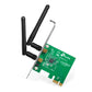 TP-Link TL-WN881ND 300Mbps Wireless N PCIe Adapter 2.4GHz with 2x High Gain External Antennas, PCI Express 2.0, 20dBm Wireless Transmit Power, MIMO Technology, Low Profile & Full Height Brackets for Windows, Linux