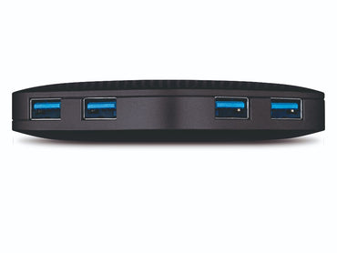 TP-Link UH400 USB 3.0 4-Port Portable Hub with Built-in USB Connector Cable, Driver Free, Fast Data Transfer Up to 5Gbps, 4 Dim LED Status Indicator for Windows, macOS X, Linux