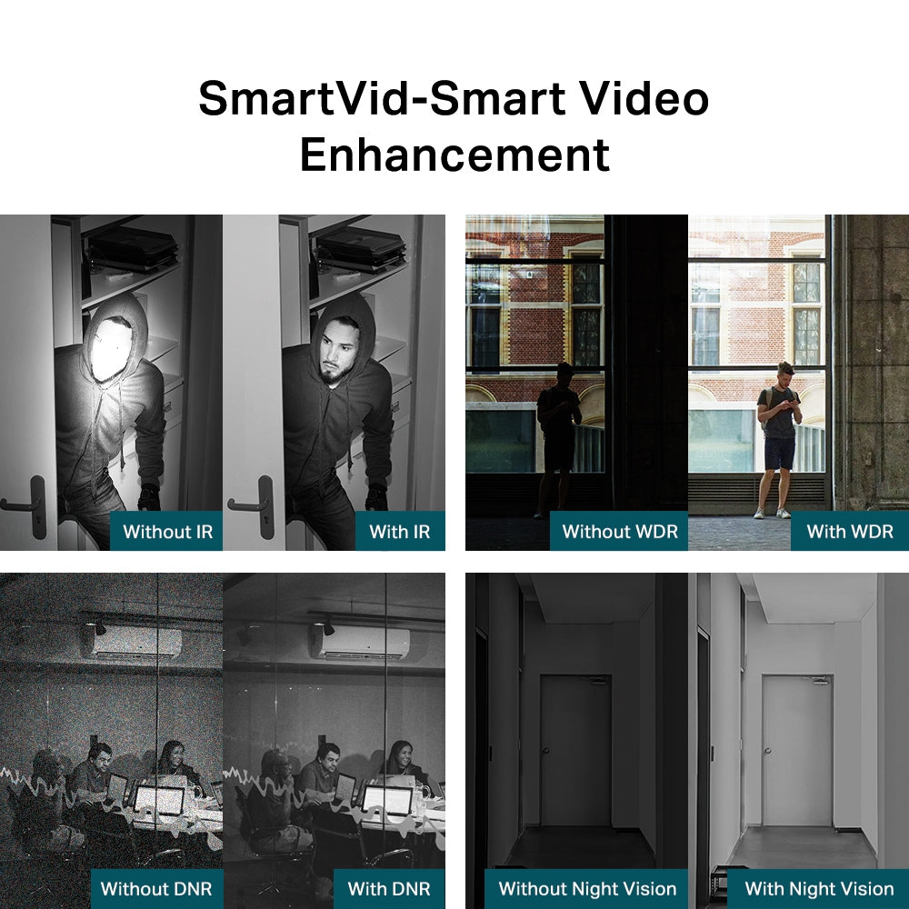 TP-Link VIGI C430I 2.8MM 4MM 3MP IR Turret Network Camera CCTV Security Surveillance Camera with IR Infrared Night Vision, Smart Detection, Remote Monitoring, PoE RJ45 Port