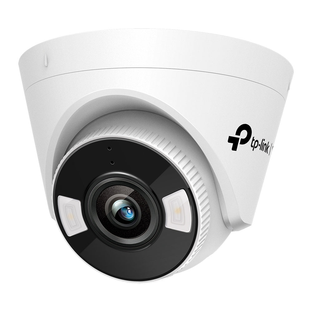 TP-Link VIGI C450 Full Color 5 Megapixel 2.8MM 4MM Lens Turret Network Security Surveillance Camera w/ SMART Detection, True WDR, Onboard Storage, 2-Way Audio, Active Defense, Smart Video Enhancement, H.265+ Video Coding and Corridor Mode