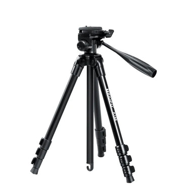 Triopo K168 4-Section Camera Tripod with 55" Max Height, 8Kg Max Payload and QR Quick Release Plate Mount for Professional Photography and Videography (Black)