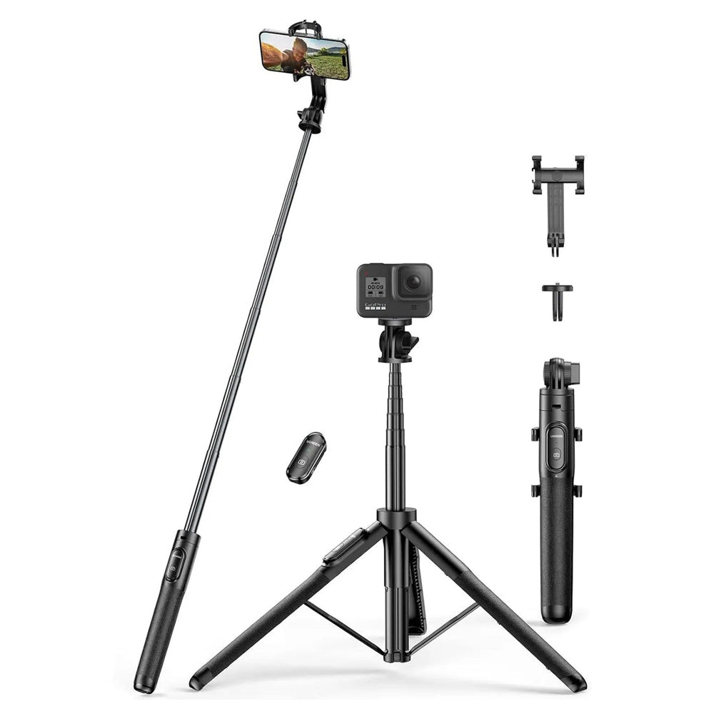 UGREEN 150cm Selfie Stick Tripod with Bluetooth Remote
