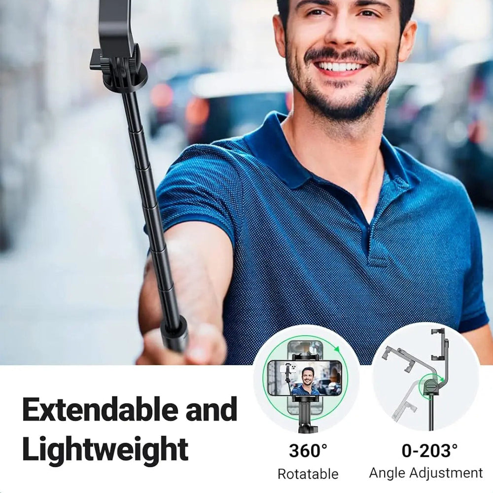 UGREEN 150cm Selfie Stick Tripod with Bluetooth Remote & Extendable Rod for Smartphones & Cameras | LP586