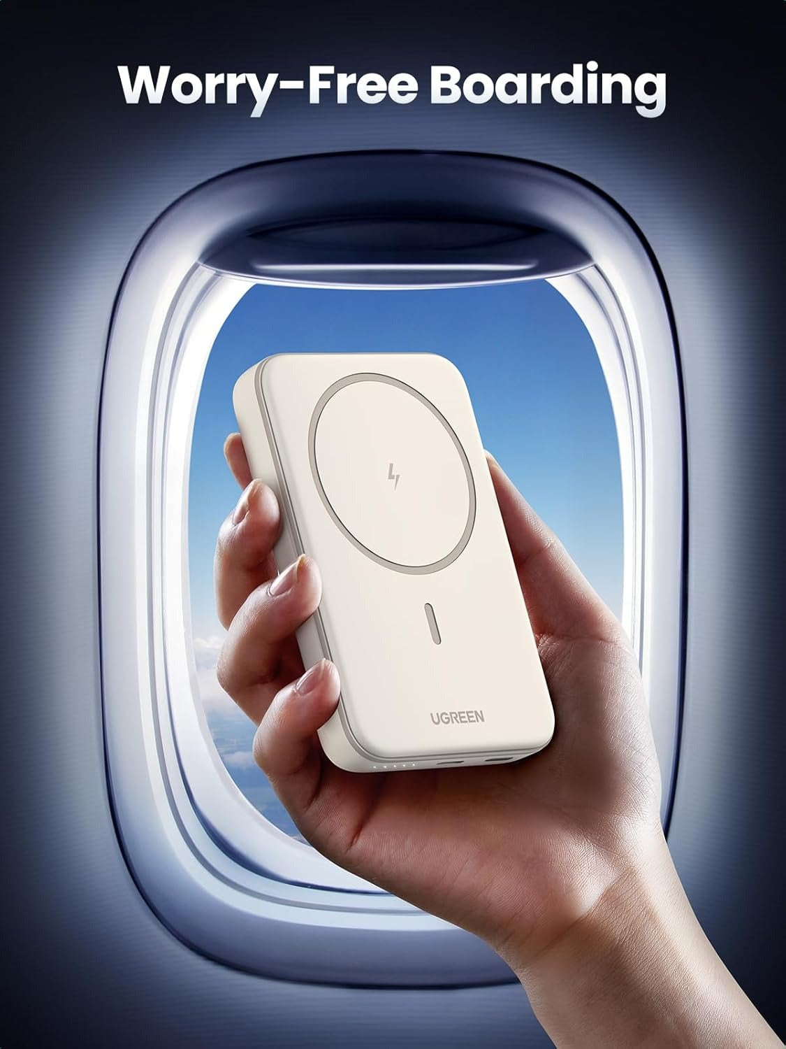 UGREEN 10000mAh Slim Magnetic Power Bank with PD 20W USB Type C and 15W Wireless Fast Charging for iPhone MagSafe Mobile Phone Smartphone Cellphone - Chargers and Powerbanks