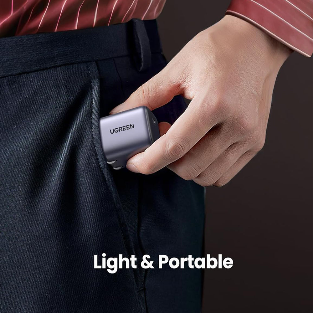 UGREEN Nexode 30W USB Mini GaN Charger with 60W USB C Fast Charging Cable (1 Meter) for Samsung Galaxy, Huawei, Oppo, Vivo, Tab, Tablet, Android Phone, Camera, etc. | 25256