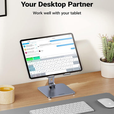 UGREEN Adjustable Aluminum Tablet & Phone Holder Stand for iPad, iPhone, Galaxy Tab, Ereader Pad, etc. | 40393