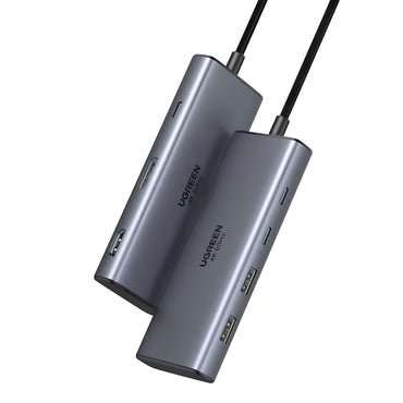 UGREEN 7-in-1 USB-C Hub w/ 8K DisplayPort, 4K HDMI, 100W PD, Dual USB-C & Dual USB-A | CM498