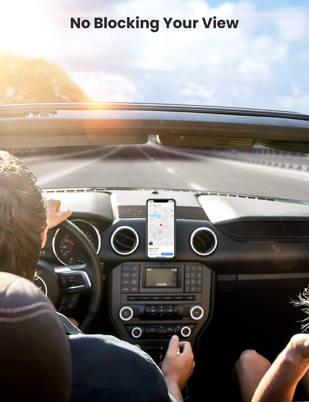 UGREEN Magnetic Mobile Phone Holder for Car Dashboard with 360° Rotating Angle and Strong Curved Adhesive Mount for iPhone 15 14 13 12 Pro Max MagSafe Samsung Galaxy S23 S22 S21 Huawei P50 P40 and Other Smartphones