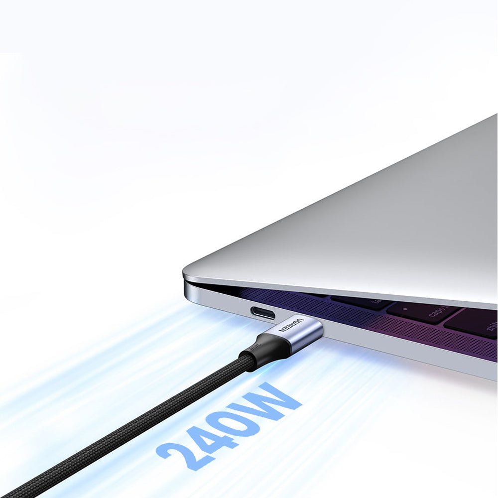UGREEN 2 Meters USB C Male to Male 3.1 PD Fast Charging cable with 240W High Speed 480Mbps Data Speed for Mobile Phone | 90440