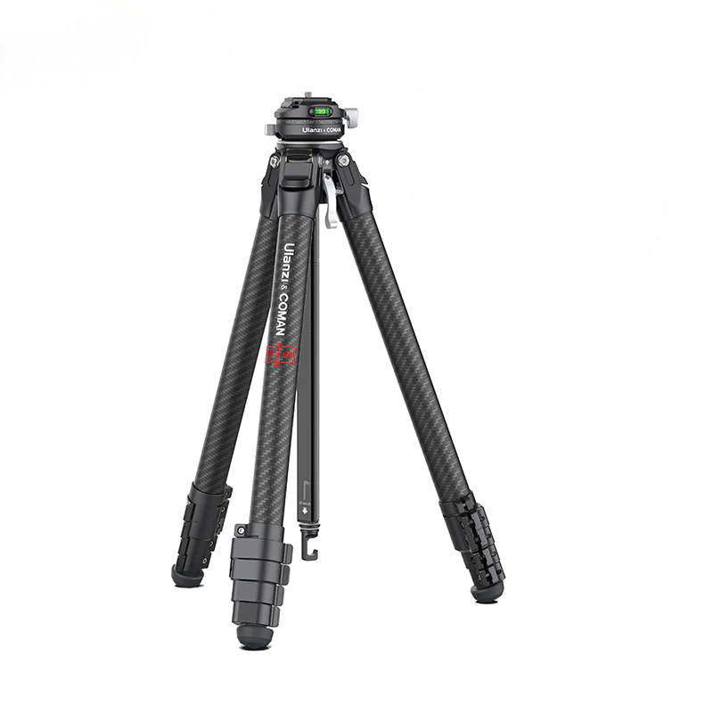 Ulanzi & Coman Zero F38 Carbon Fiber 5-Section Travel Tripod w/ Leg Angle Adjustment, Built-In Ballhead w/ Quick Release Plate, Center Column w/ Arca Swiss Head, 18Kg Max Load Capacity, 1.59M Max Height for Camera Photo and Video | 3131